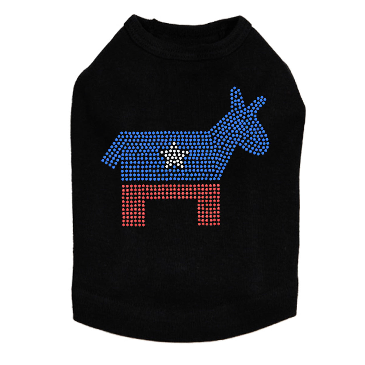Patriotic Donkey - Dog Tank