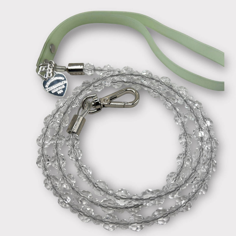 Bark 5th Ave., LLC Sniffany Heart and Paw Crystal Dog Leash Silicone pet supplies