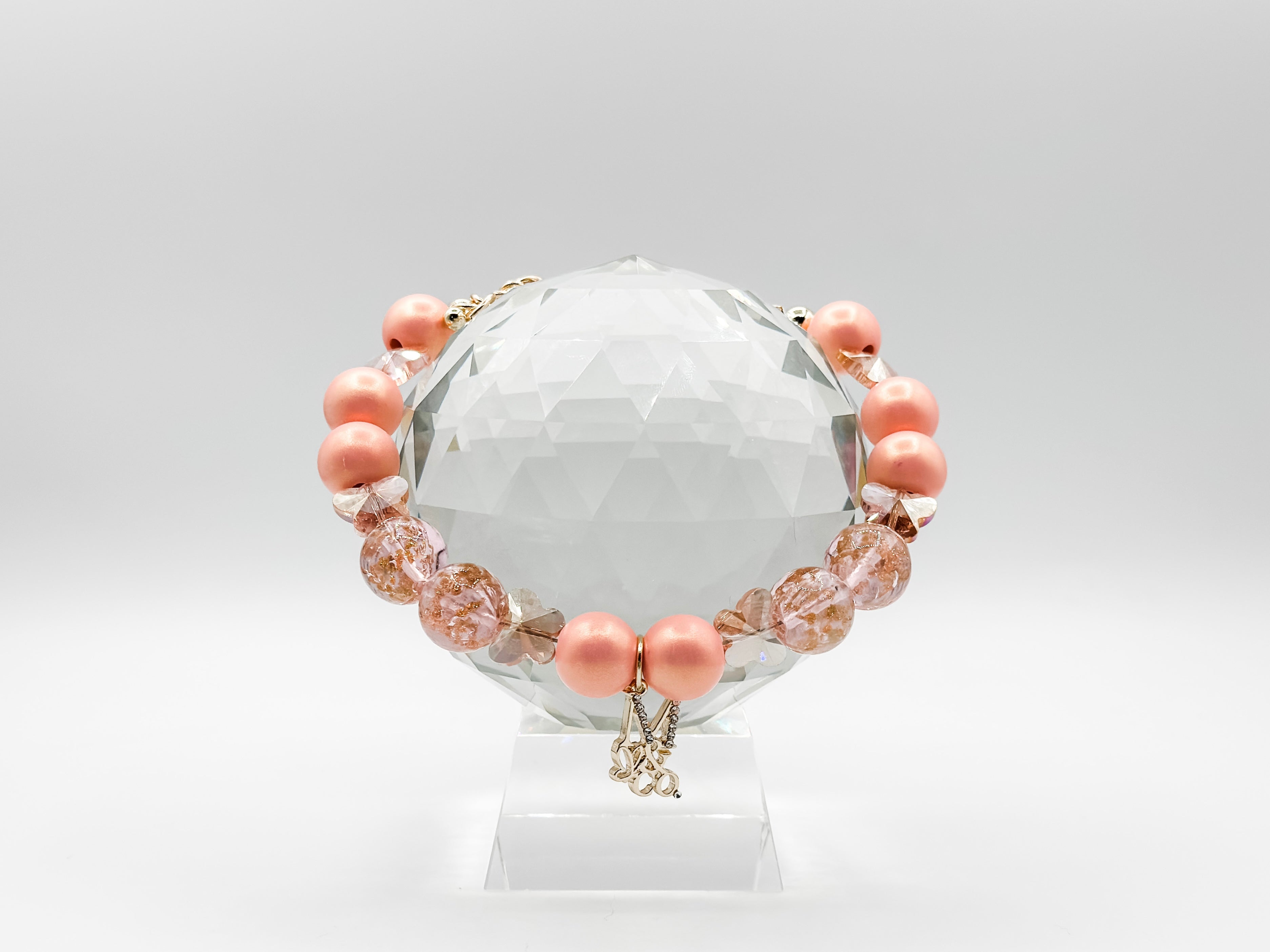 Necklace: Peachy Pink