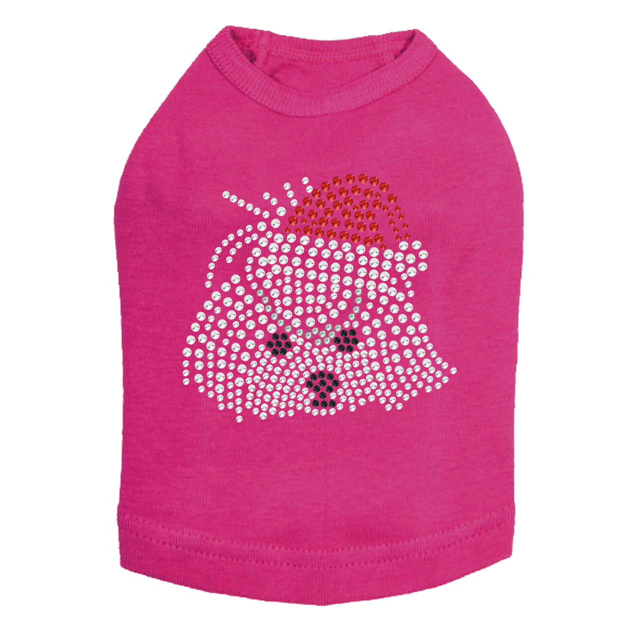 Maltese Face with Santa Hat - Dog Tank