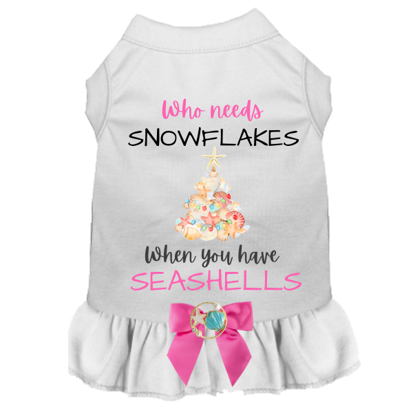 Seashell Christmas Dog Dress