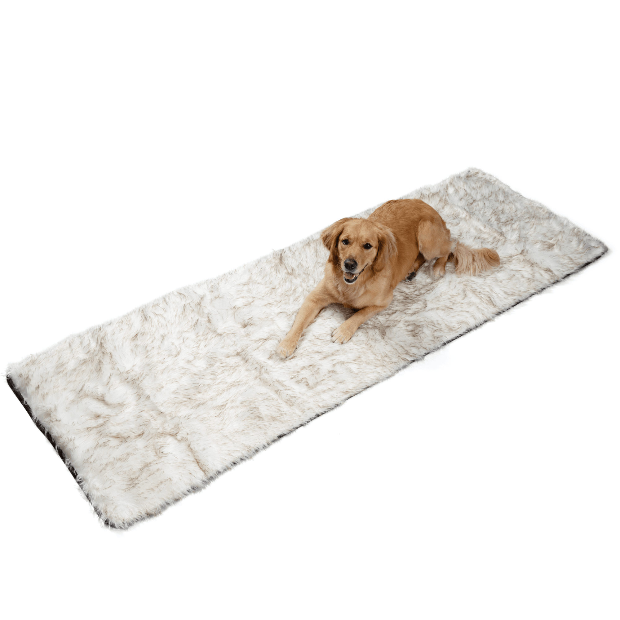 PupProtector Waterproof Bed Runner White with Brown Accents