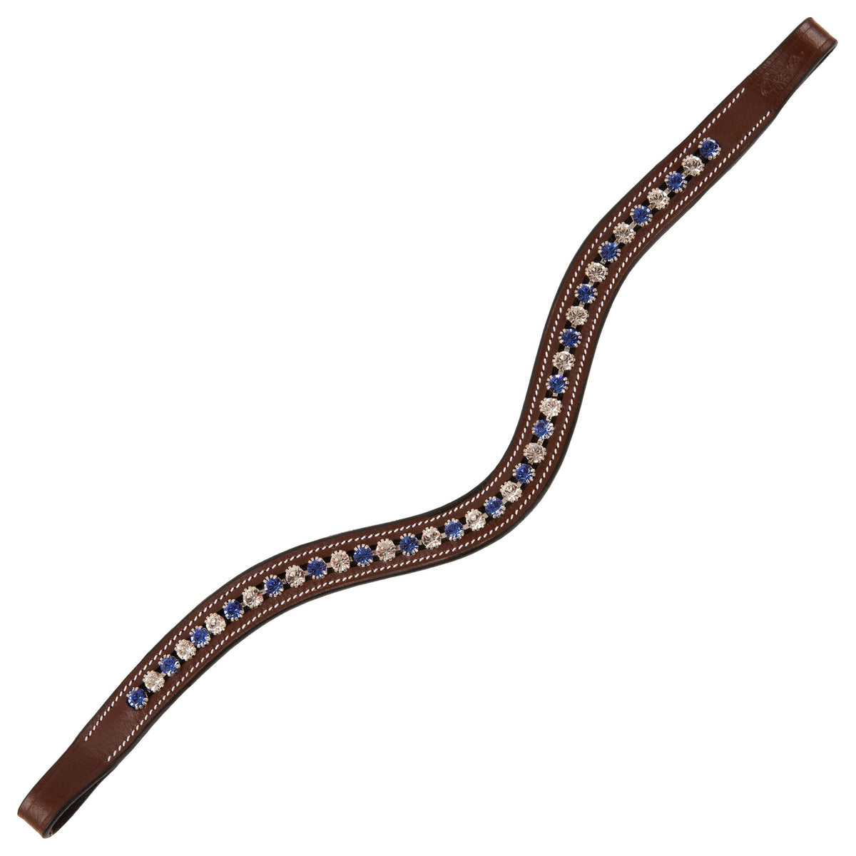 ExionPro Elegant Blue & Clear Crystal Browband - HT Animal Supply