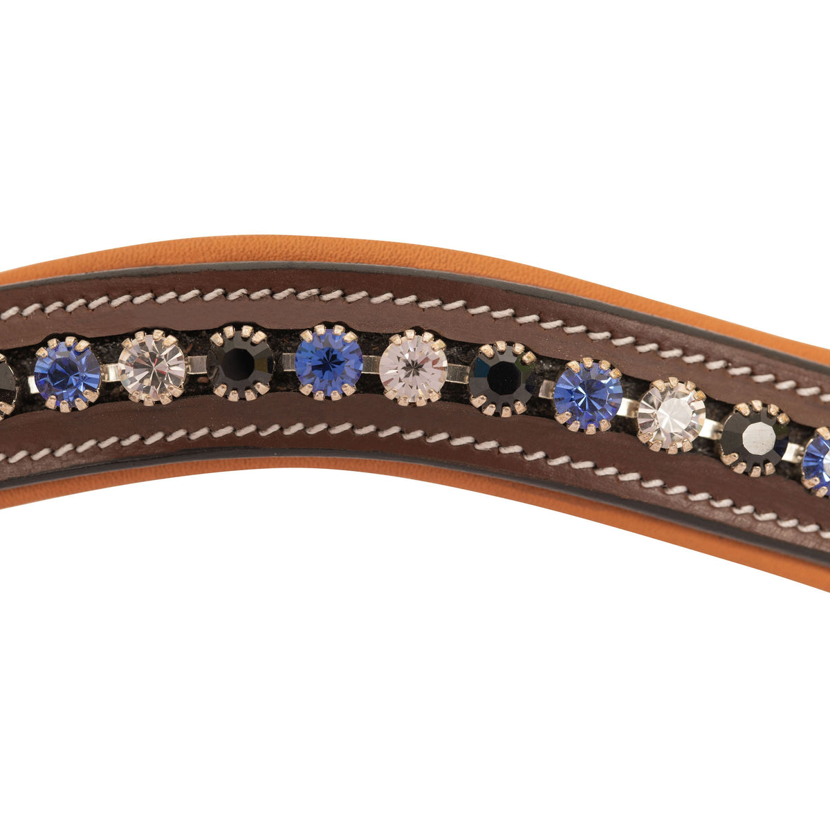 ExionPro Elegant, Attractive Blue, Black & Alternative Clear Crystal Browband | HT Animal Supply