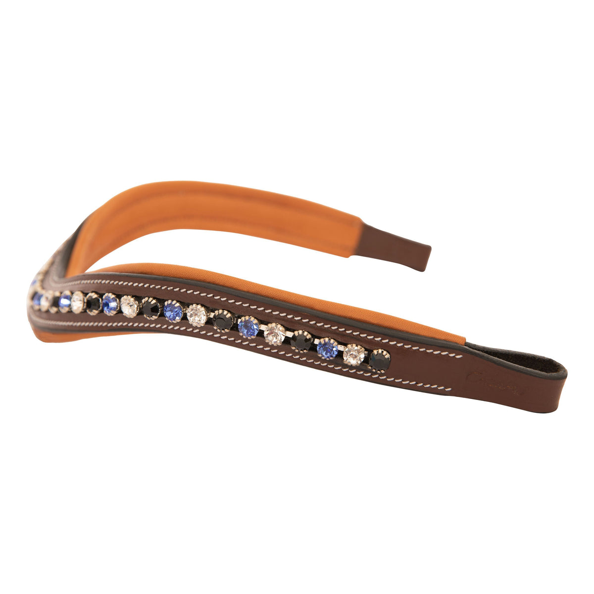 ExionPro Elegant, Attractive Blue, Black & Alternative Clear Crystal Browband | HT Animal Supply