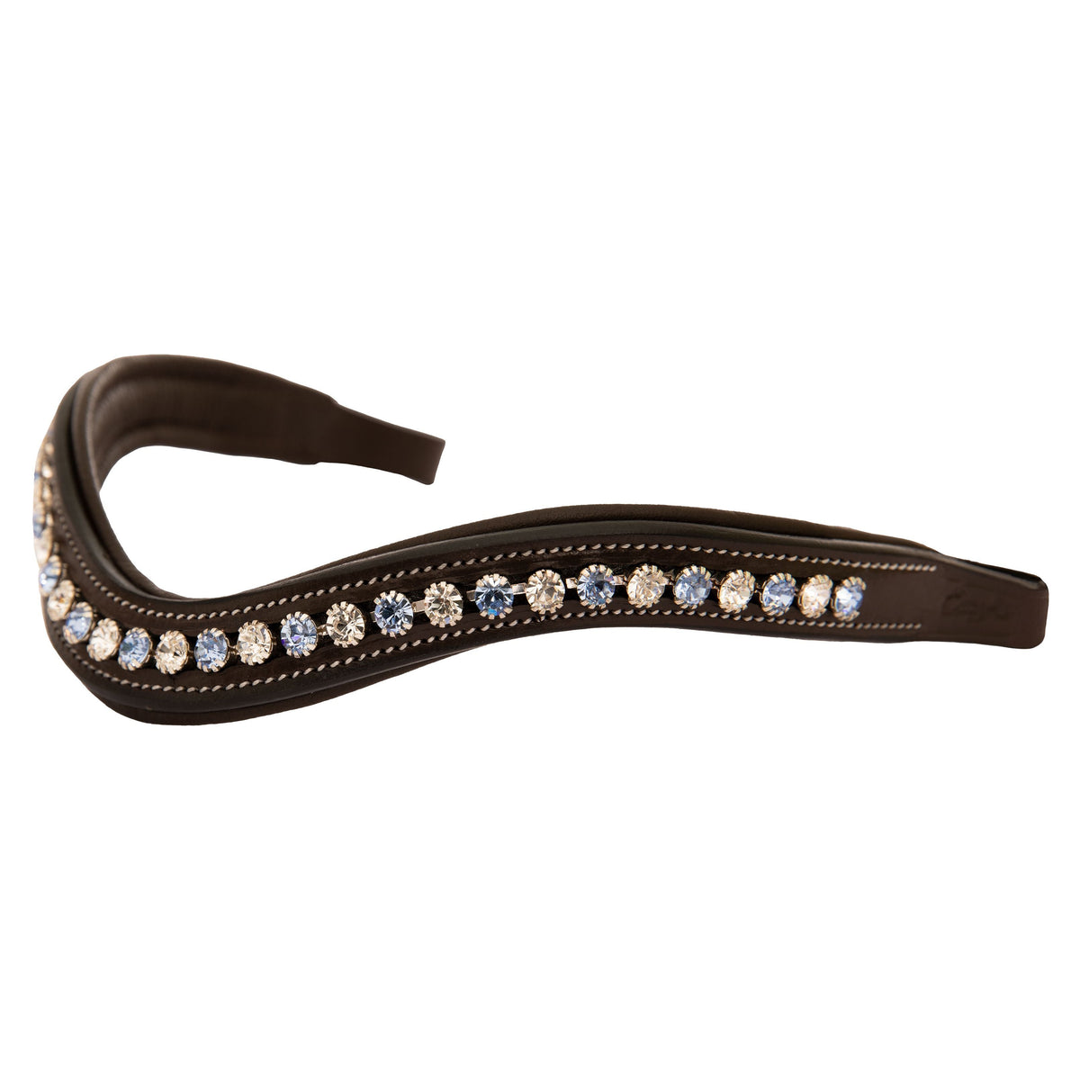 ExionPro Small Elegant Designer Blue, White Crystal Browband - HT Animal Supply