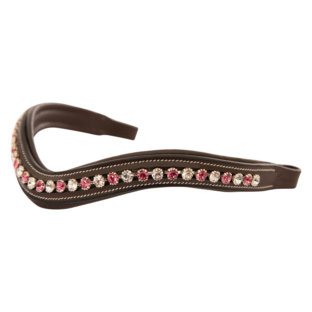 ExionPro Designer White & Pink linked Crystal Browband | HT Animal Supply