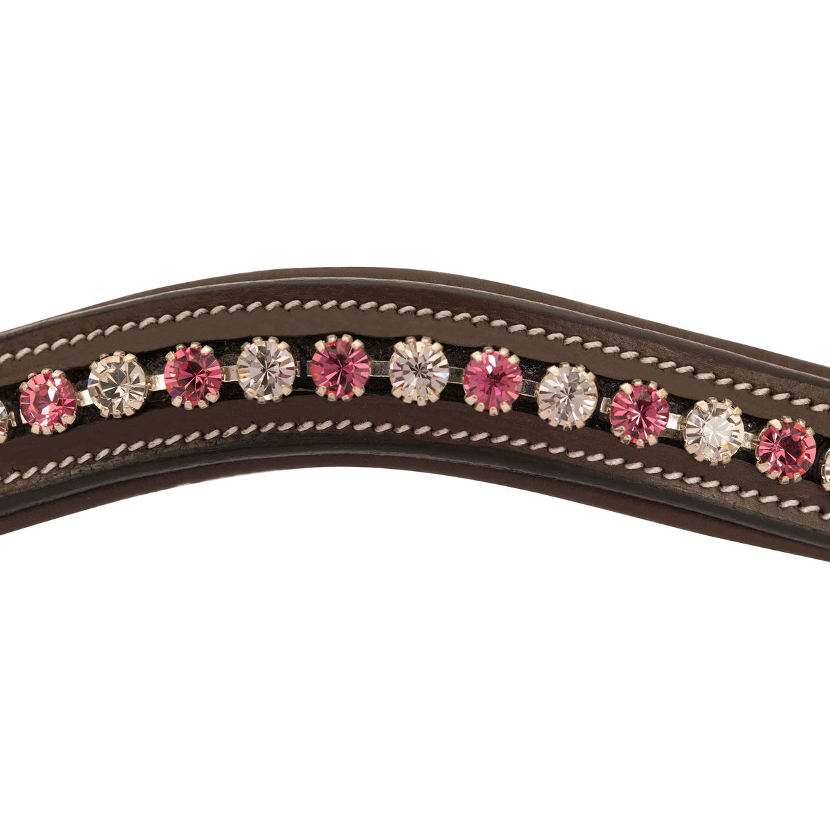 ExionPro Designer White & Pink linked Crystal Browband | HT Animal Supply