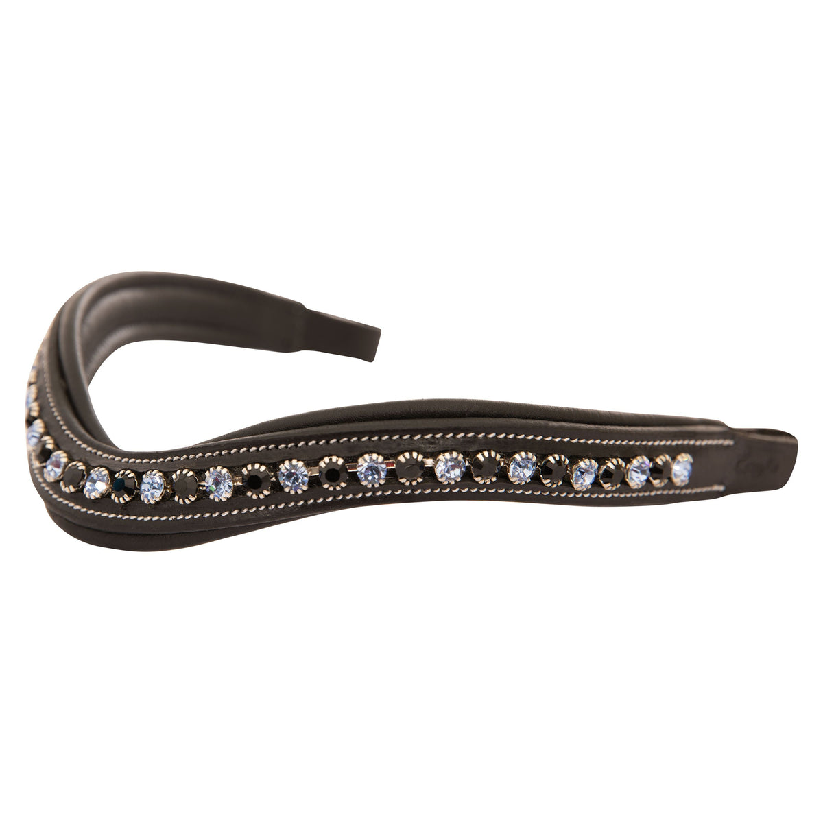 ExionPro Designer Black & Turquoise Blue Crystal Browband | HT Animal Supply