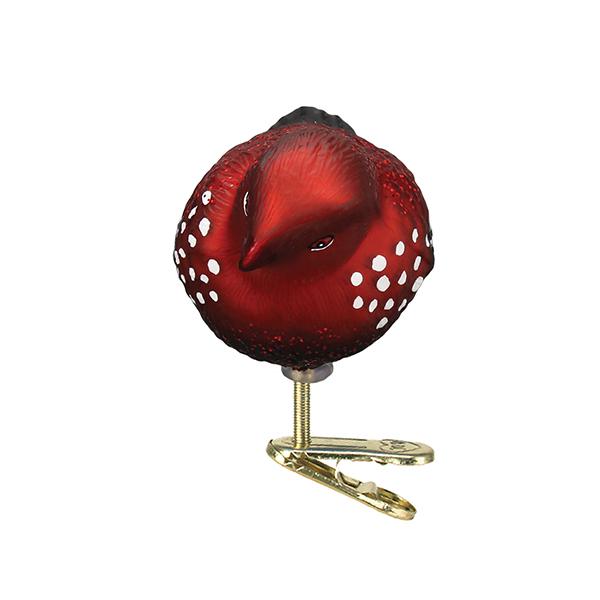 Old World Christmas: Strawberry Finch Christmas Ornament