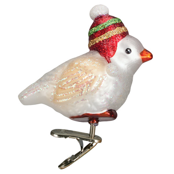 Old World Christmas: Red Hat Snowbird Christmas Ornament