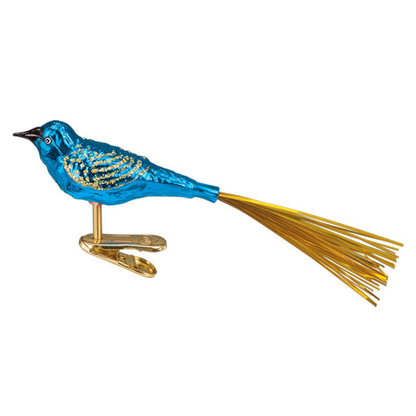 Old World Christmas: Blue Lovebird Christmas Ornament