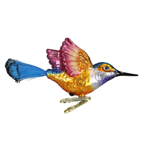Old World Christmas: Vibrant Hummingbird Christmas Ornament