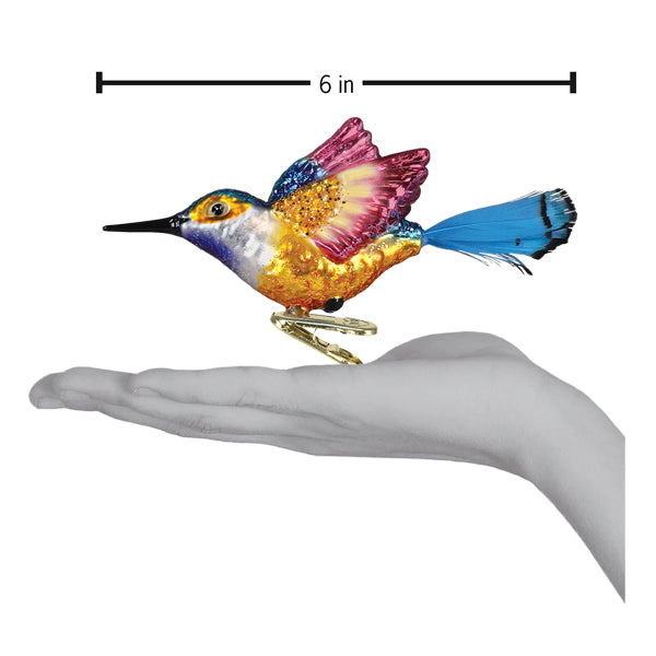 Old World Christmas: Vibrant Hummingbird Christmas Ornament