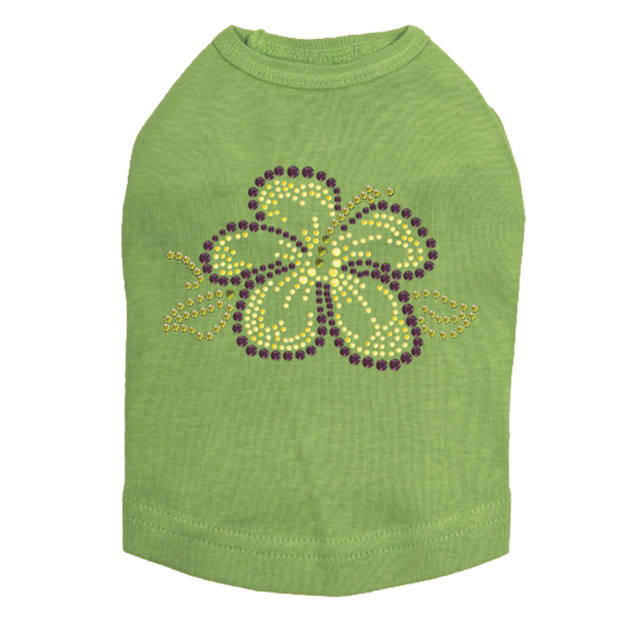 Purple & Yellow Hibiscus - Dog Tank