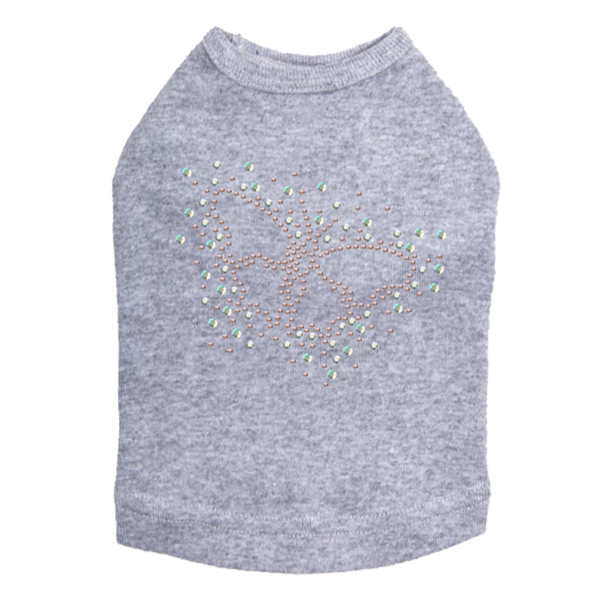 Pink AB Butterfly - Dog Tank