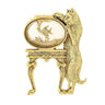 1928 Jewelry Cat And Fish Bowl Pin