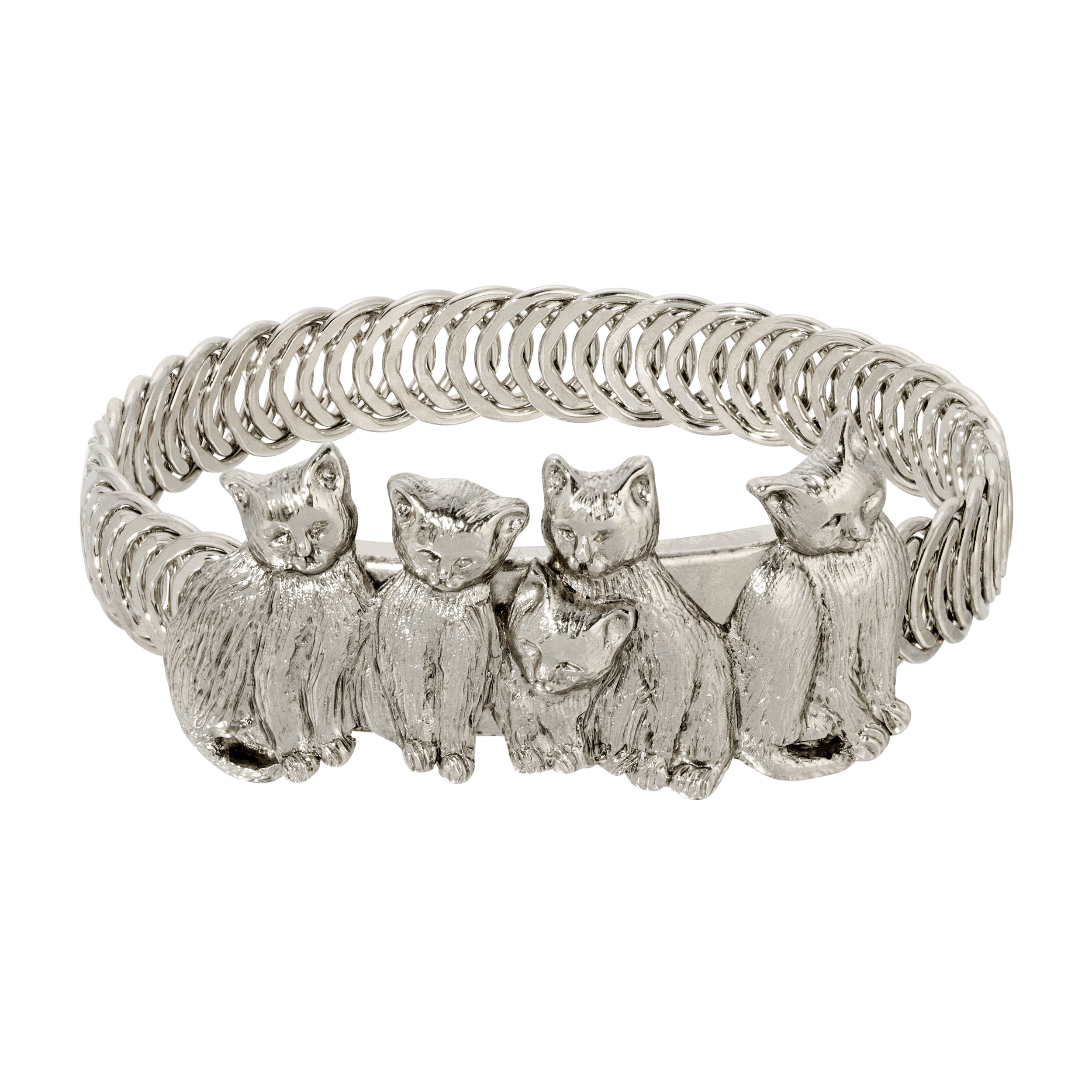 1928 Jewelry Cat Friends Belt Bracelet