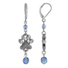 1928 Jewelry Colored Bead Paw Print Earrings