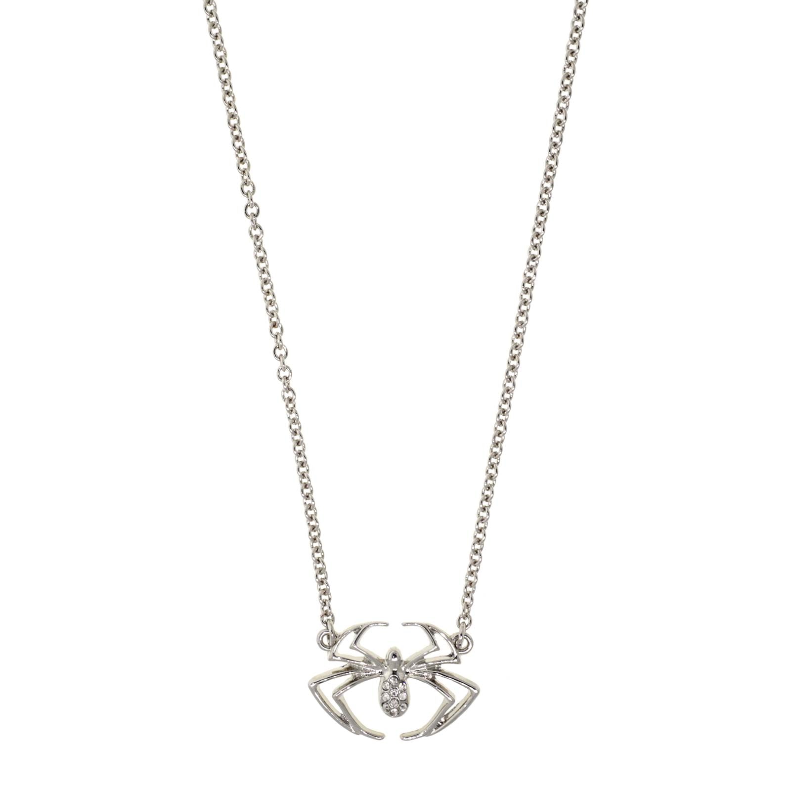1928 Jewelry Crystal Spider Necklace 16"