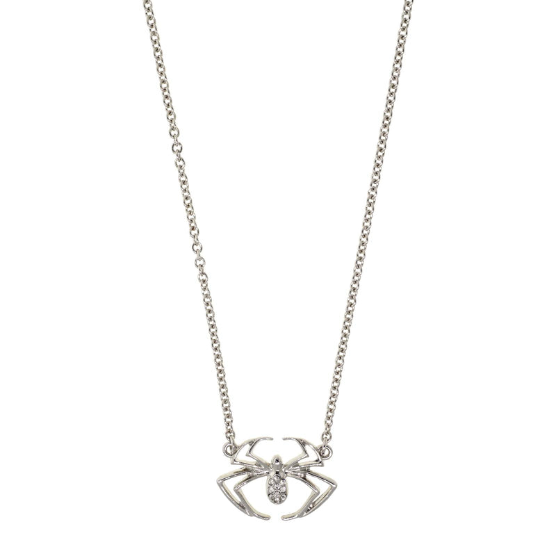 1928 Jewelry Crystal Spider Necklace 16"