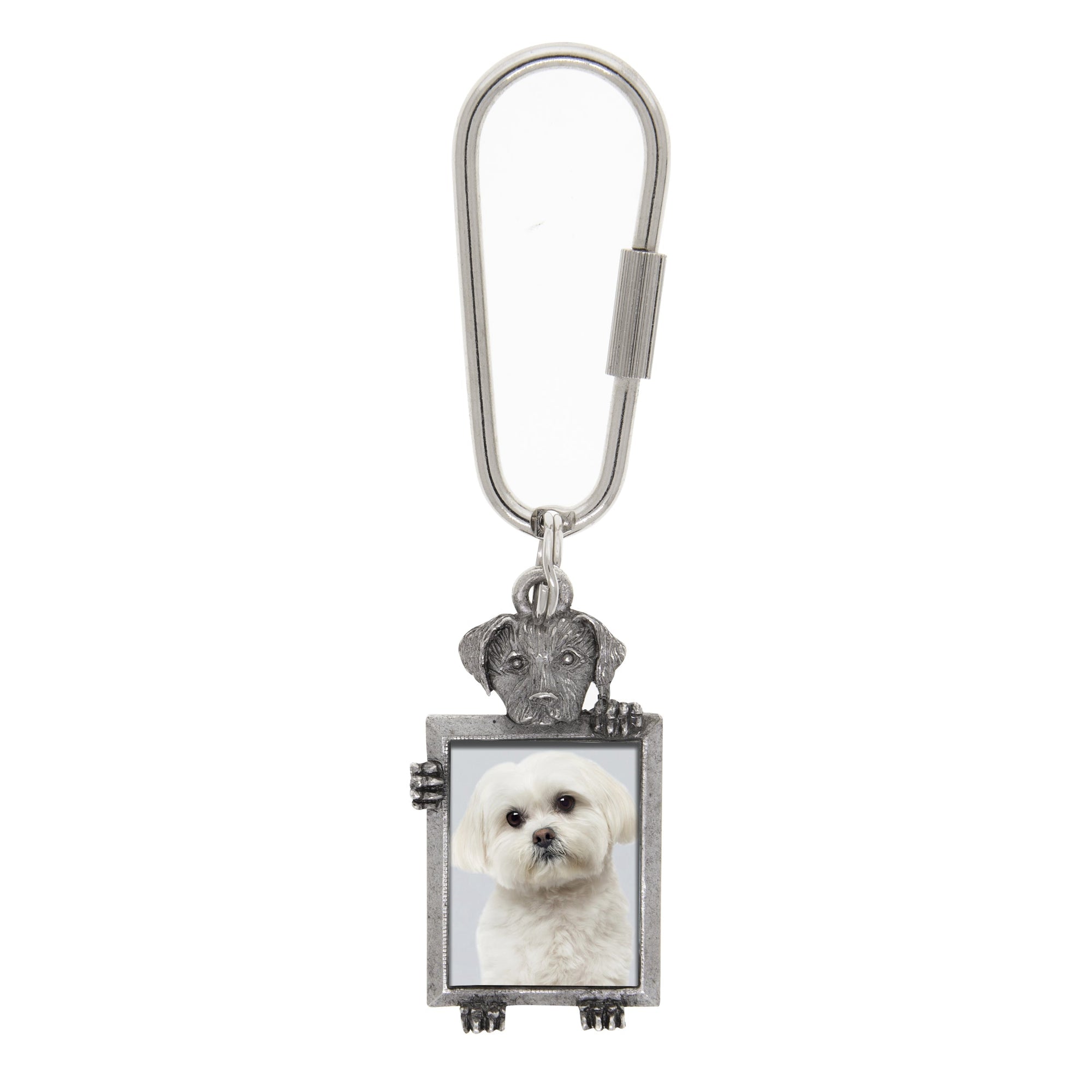 1928 Jewelry Dog Picture Carabiner Key Chain