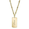 1928 Jewelry Sentiments Dog Tag Pendant Necklace 16" + 3" Extender
