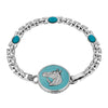 1928 Jewelry Southwest Turquoise Horse Head Brick Chain Bracelet