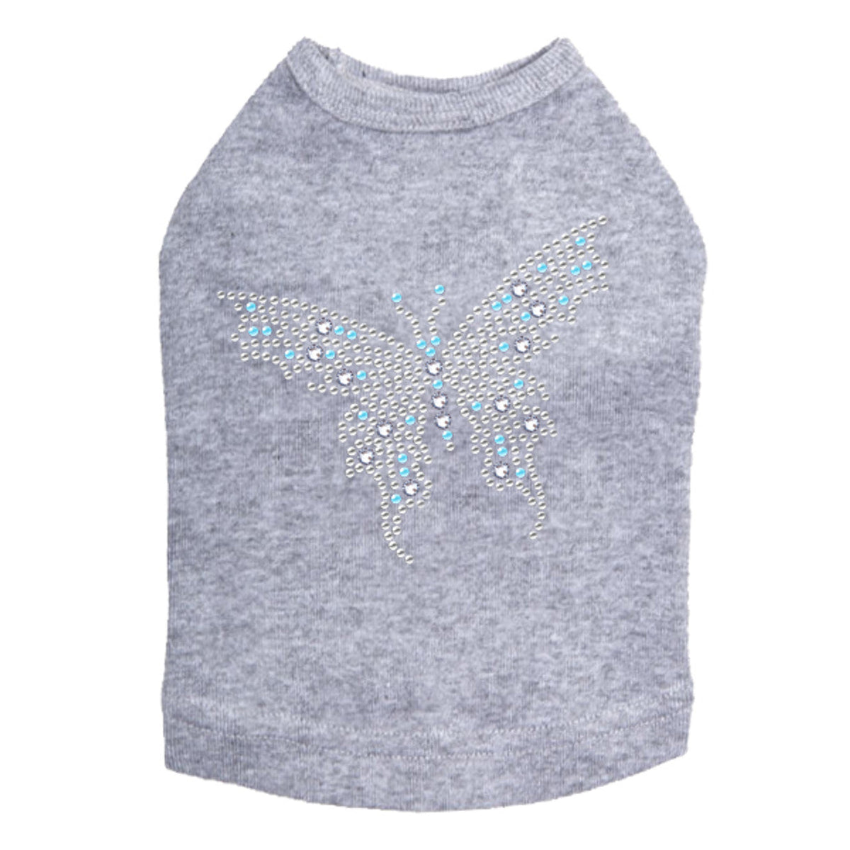 Blue Austrian crystal Butterfly - Dog Tank