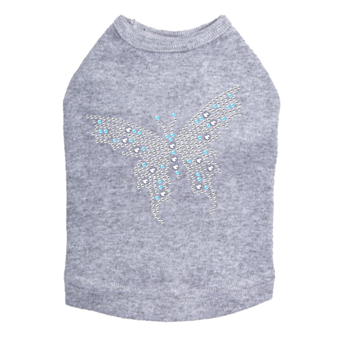 Blue Austrian crystal Butterfly - Dog Tank