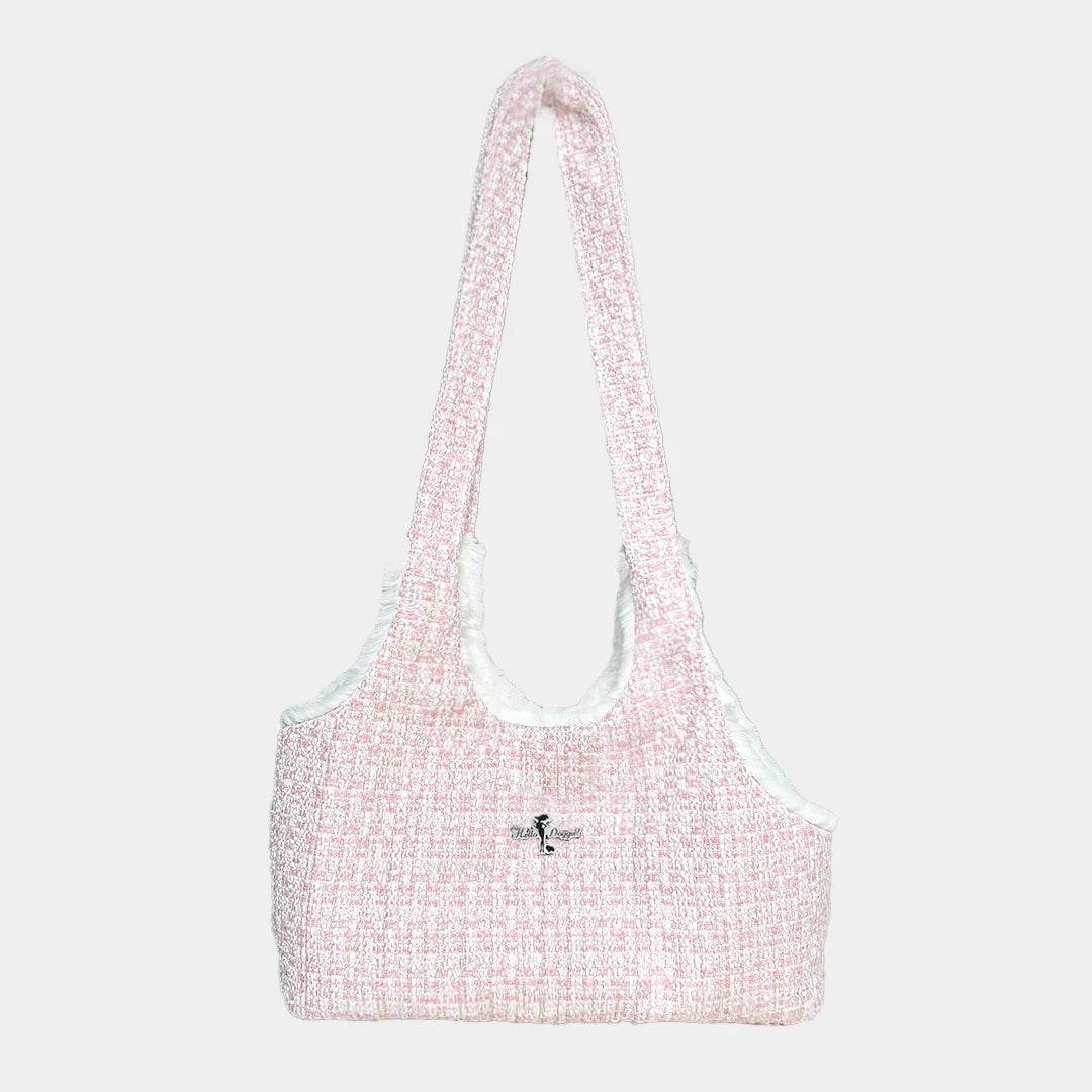 Hello Doggie Annabella Faux Fur Satin & Crates Dog Carrier