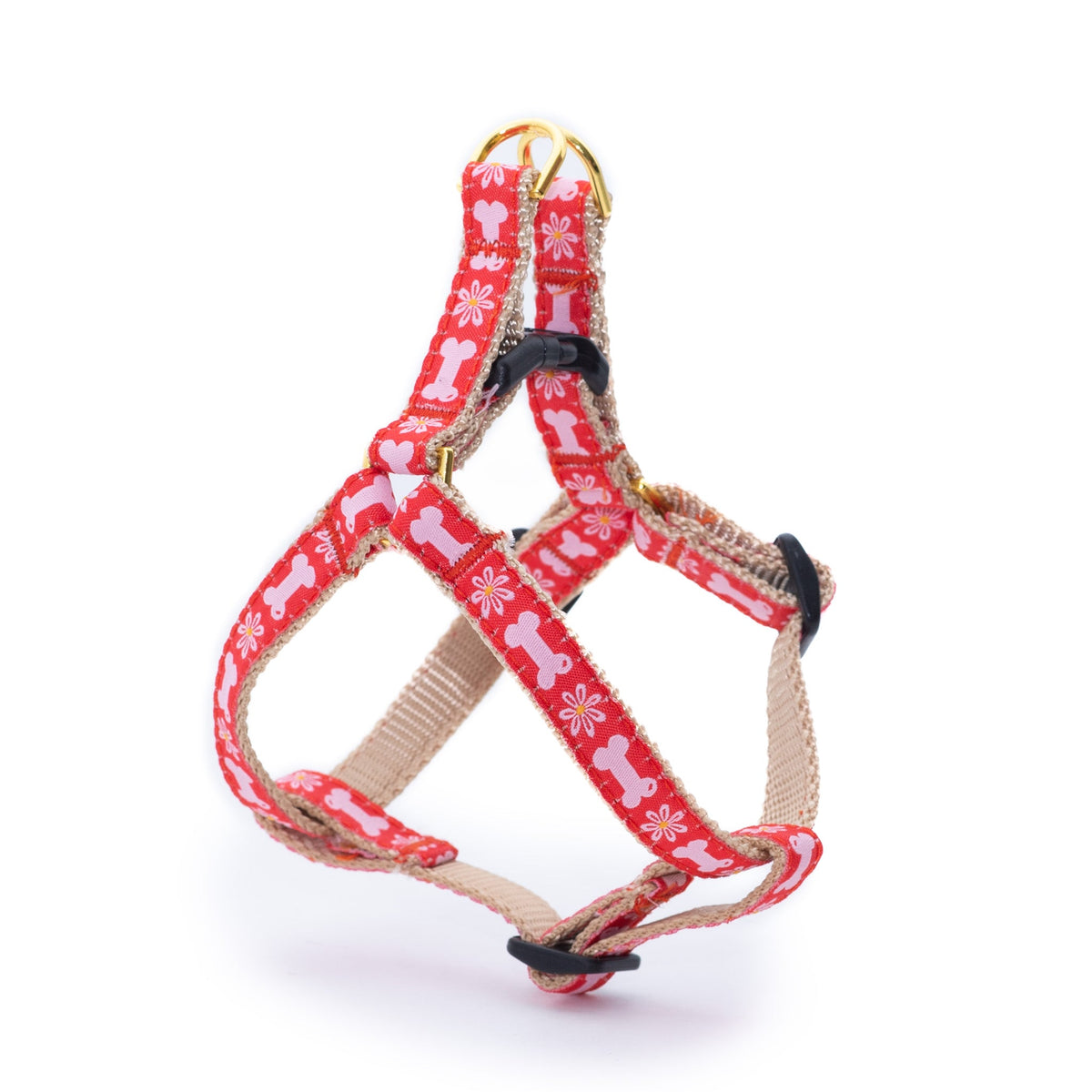 Up Country Bones in Bloom Small Breed Dog Harness