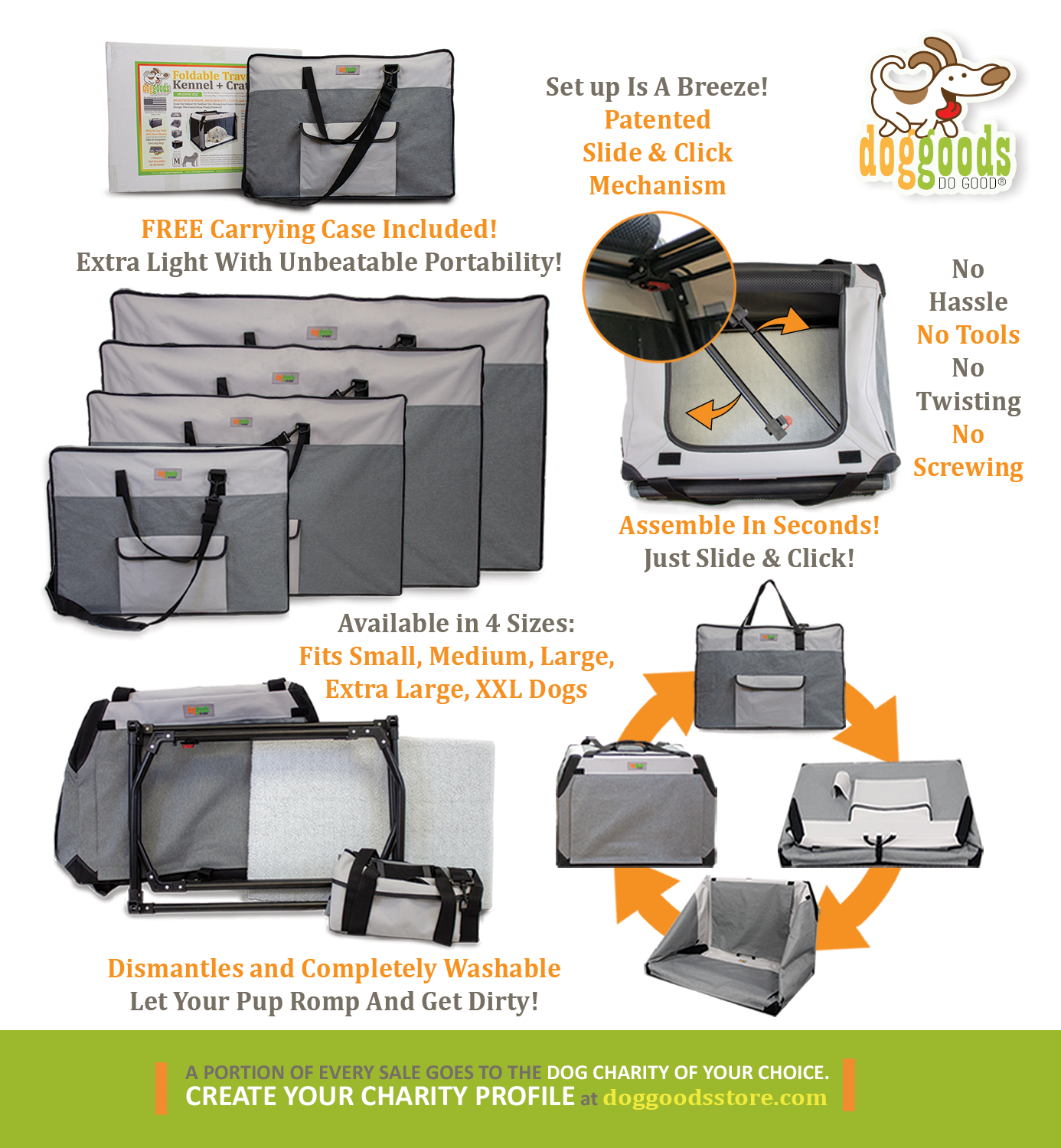 The Foldable Travel Dog Crate By DogGoods