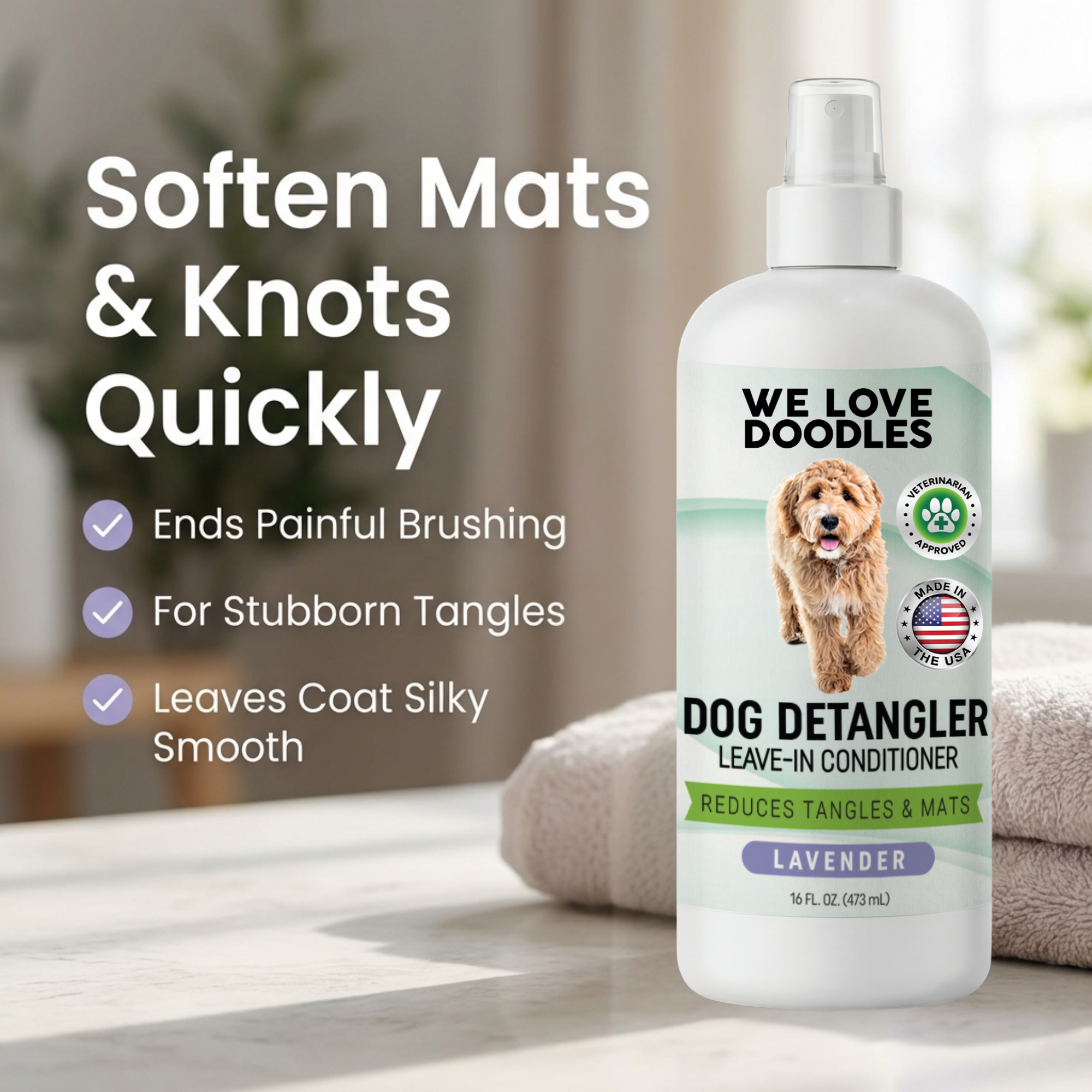 Dog Detangler Spray (Lavender)