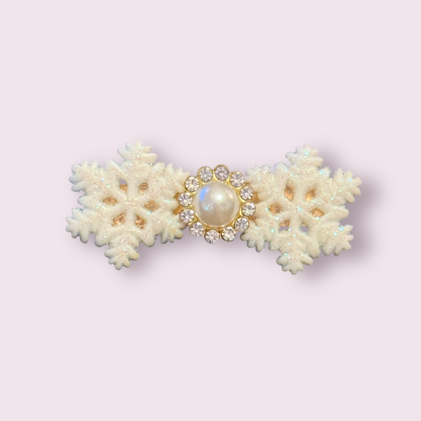 Snowflake Elegance Dog Hair Barrette
