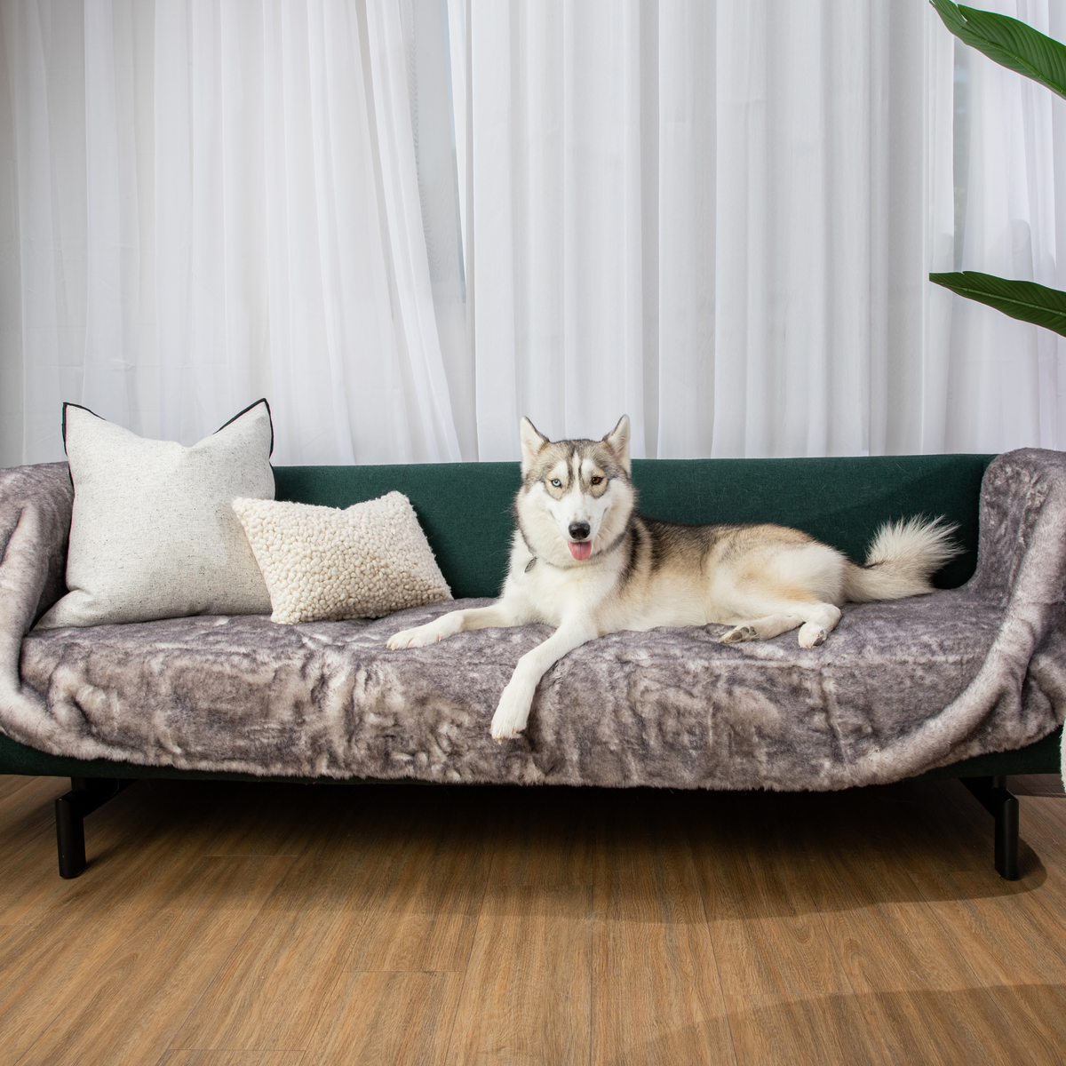 PupProtector Luxe Waterproof Bed Runner Ultra Soft Chinchilla