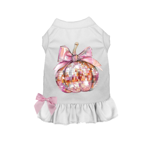 Bark 5th Ave., LLC Pretty Pink Pumpkin Dog Dress Pink pet supplies