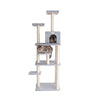 GleePet GP78740822 74-Inch Cat Tree  With Seven Levels Silver Gray