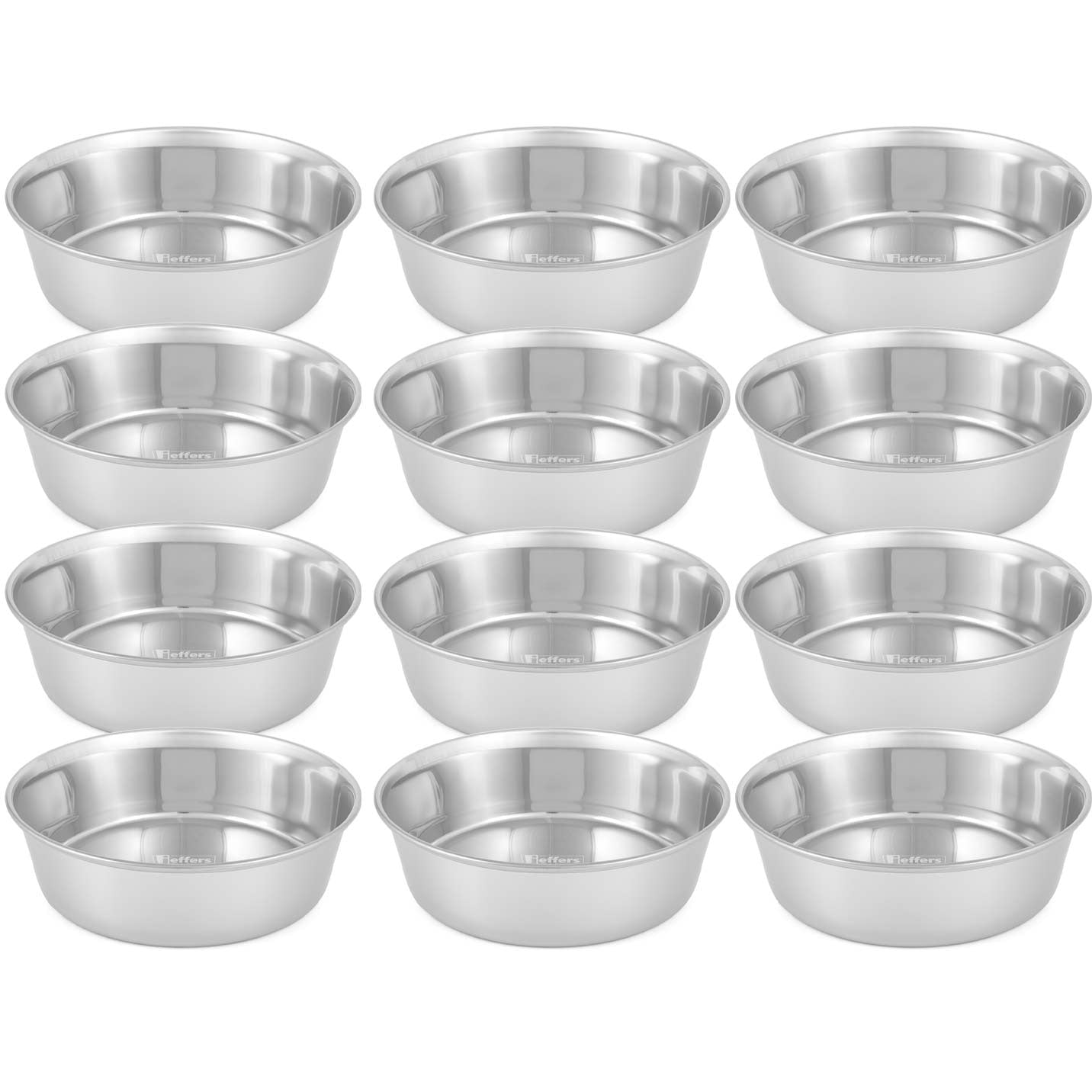 Jeffers Heavy Weight Stainless Steel Pet Bowls - Durable Pet Food & Water Dish, Chew-Resistant, Dishwasher Safe