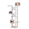 Armarkat Premium Scots Pine 89-Inch Cat Tree Tower With Seven Levels Two Playhouses
