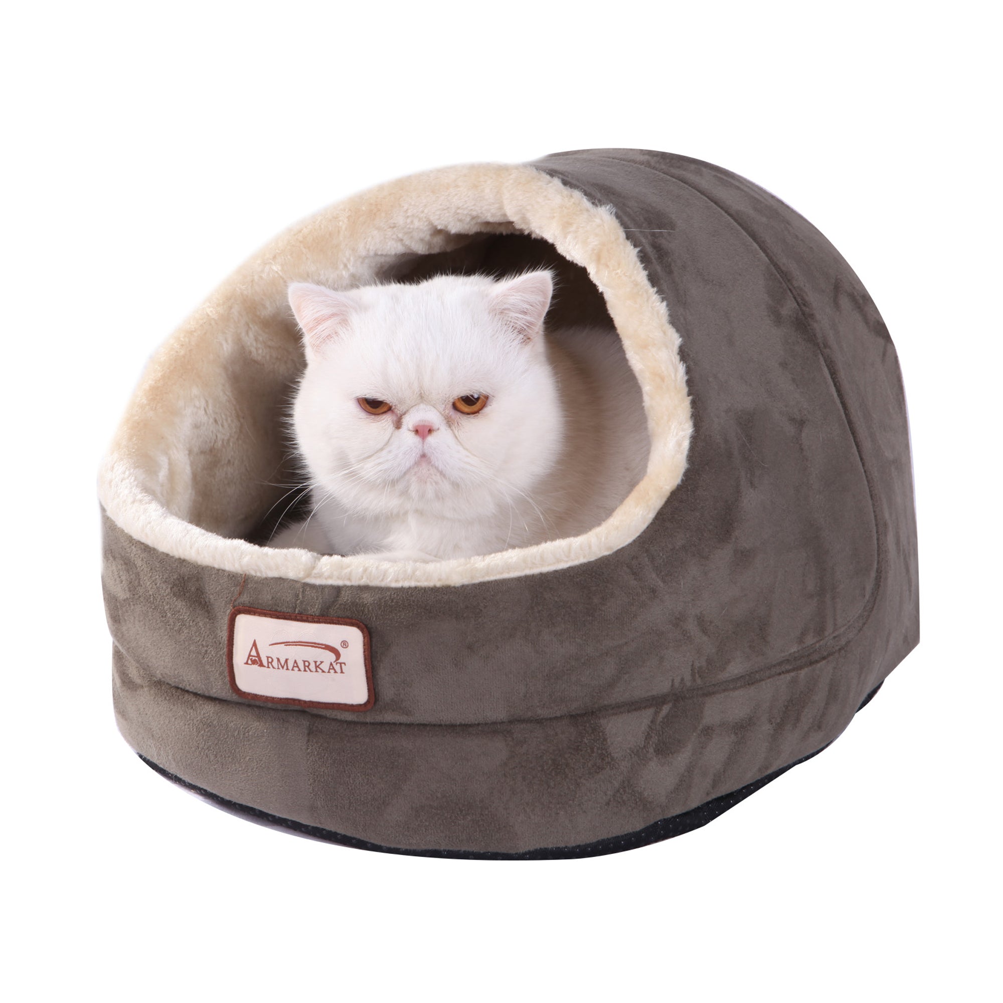 Armarkat faux suede Cat Bed and Cave 18