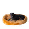 Armarkat Bolstered Pet Bed and Mat ultra-soft Dog Bed  Brown Large