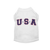Star-Spangled Pup White USA Dog T-Shirt