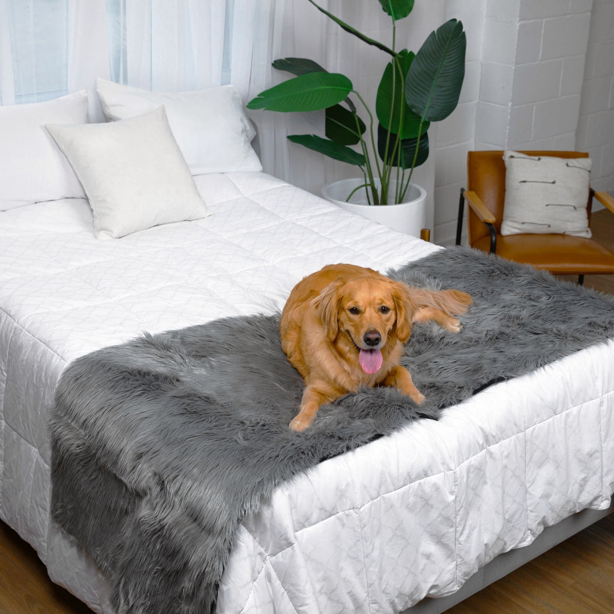 PupProtector Waterproof Bed Runner Charcoal Grey 