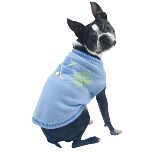 Bark 5th Ave., LLC Hole in One Golf Sweater Cotton pet supplies