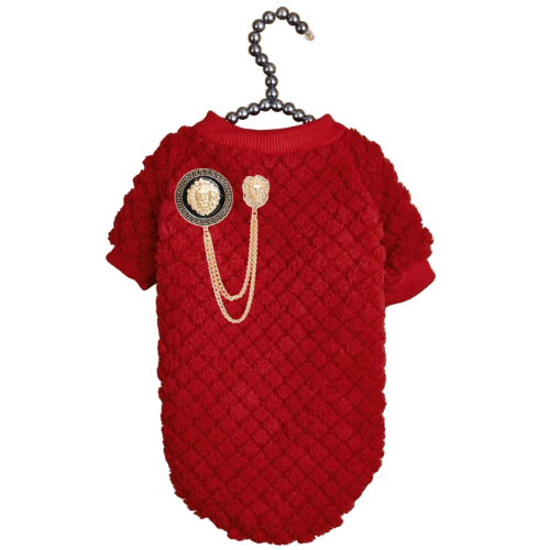 Bark 5th Ave., LLC Furry Lioness Dog Sweater pet supplies