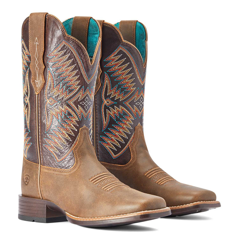 Ariat Womens Odessa StretchFit Western Boot, Fateful Brown