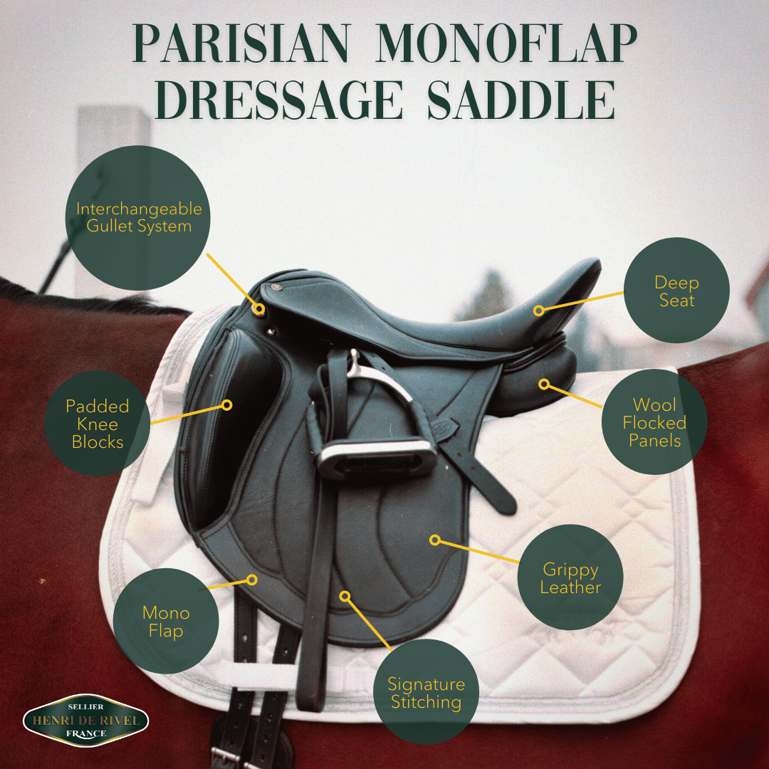 Henri de Rivel Parisian Monoflap IGP Dressage Saddle