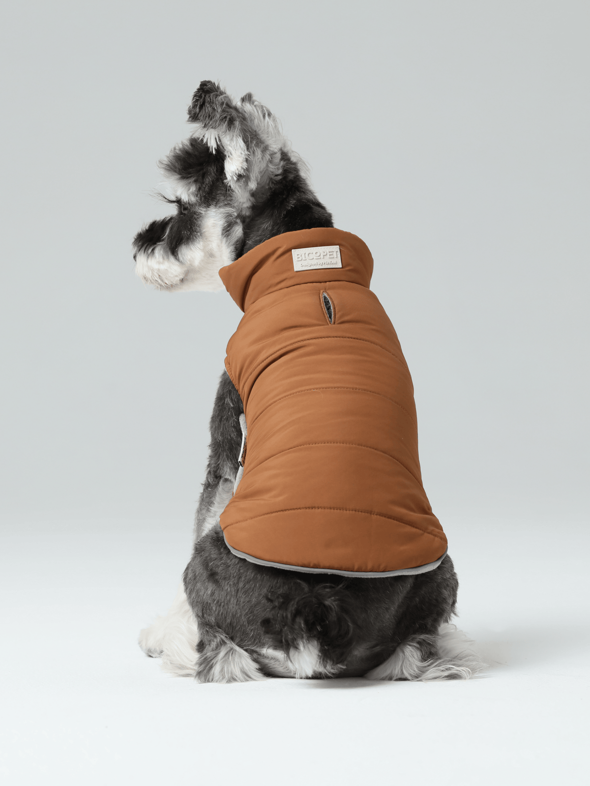Reversible Dog Vest Jacket-Orange Grey