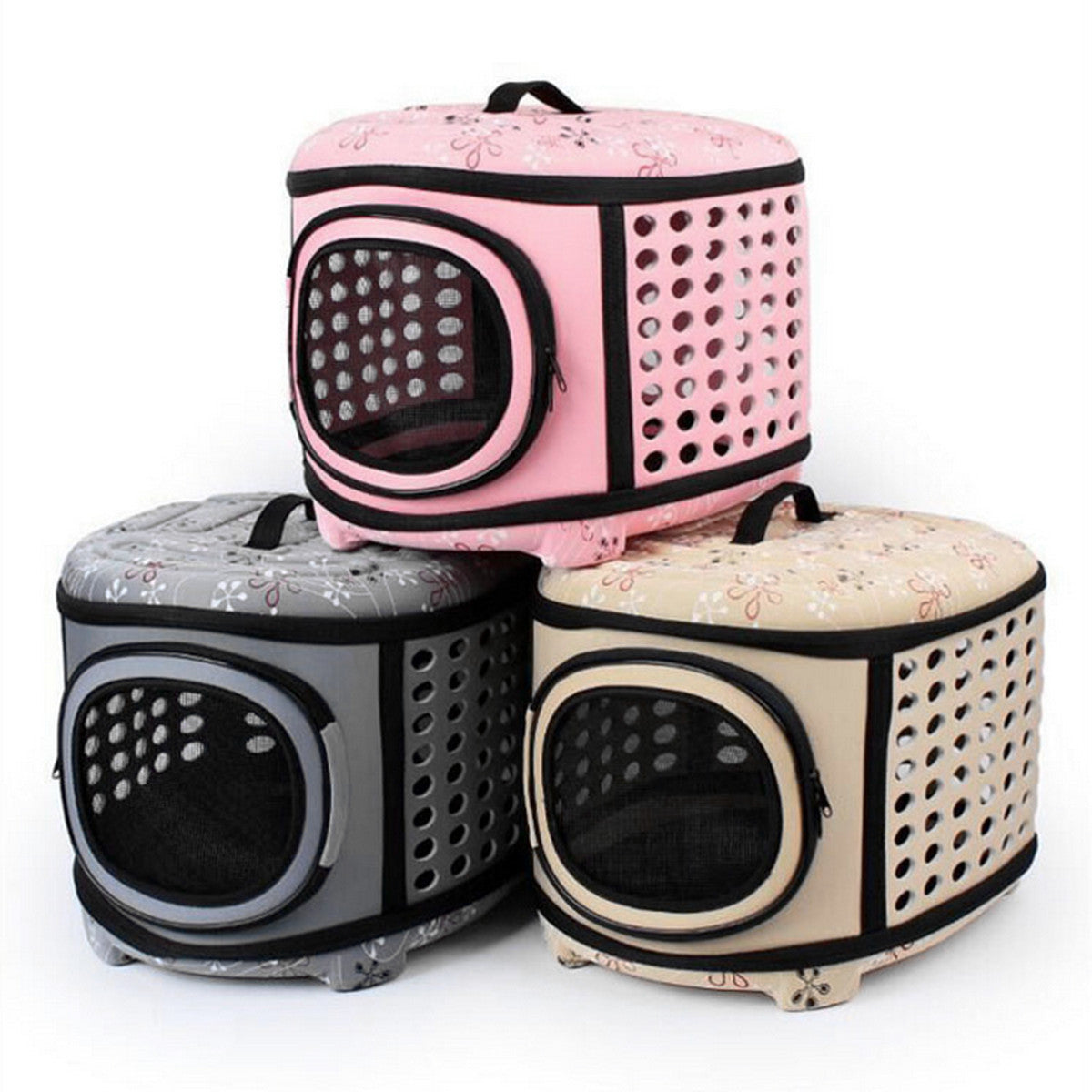 Foldable Pet Dog Cat Puppy Handbag Carrier Cage